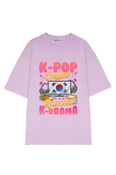 GreenMint للجنسين حجم كبير K-Pop القهوة رامين K-دراما الموسيقى الكورية التلفز...