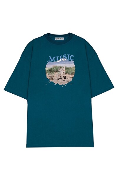 GreenMint موسيقى السفر العالمية لرائد الفضاء مقاس كبير للجنسين_OE1028