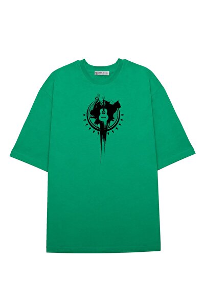 GreenMint للجنسين كبيرة الحجم تشيس أحلامك الموسيقى الغيتار القط الشكل_OE1066