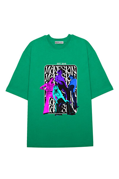 GreenMint للجنسين مقاس كبير عرق مانيسكين فينتاج