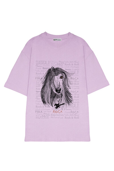 GreenMint موسيقى الروك كبيرة الحجم للجنسين و كلب الصيد الأفغاني_OE1778