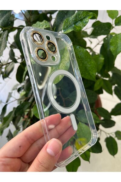 İphone 14 Pro Max Gold Lensli Telefon Kılıfı