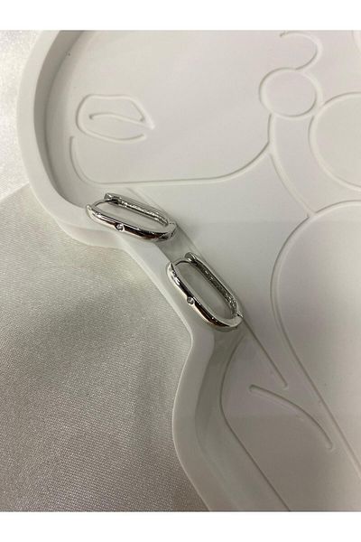 KÜBRA UYAN JEWELRY TEKTAŞLI STEEL SIMPLE EARRING