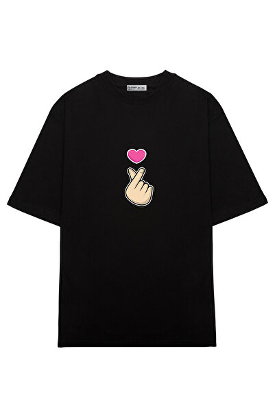 GreenMint رمز اليد K-Pop كبير الحجم للجنسين Kpop Heart الكورية Love Music_OE1304