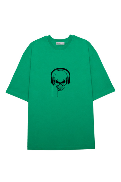 GreenMint سماعة رأس جمجمة كبيرة الحجم للجنسين Best Outing_OE1802