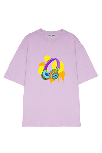 GreenMint سماعة رأس كبيرة الحجم للجنسين بتصميم رسومات الشعار المبتكرة Music_O...