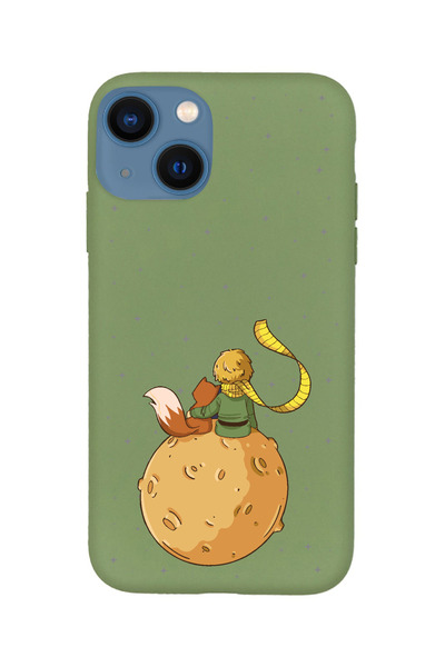 KaffCase حافظة هاتف آيفون 14 بلس ليتل برينس من السيليكون الفاخر