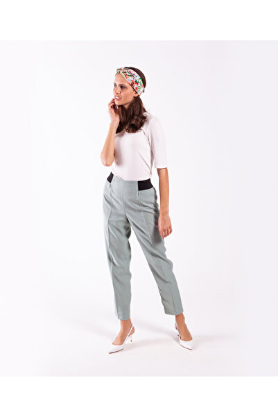 Akel Pantaloni Venice verde apă