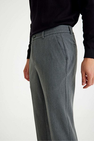 Just Like You Men's - Dark Grey, Elastic Waist Side Pocket Trousers