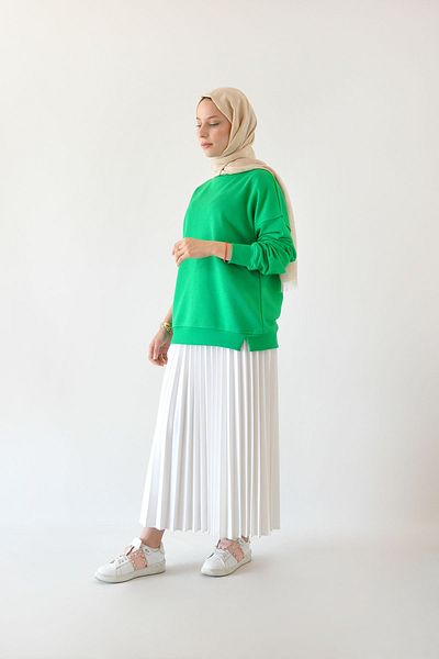 Rukayyel Δύο νήματα Basic Sweat - Πράσινο