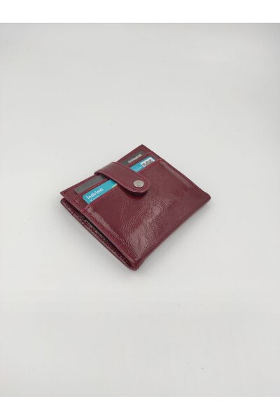 UCCELLO Kırışık Rugan Çıtçıtlı Kağıt Para Bölmeli Bol Kartlıklı Şık Cüzdan Ka...