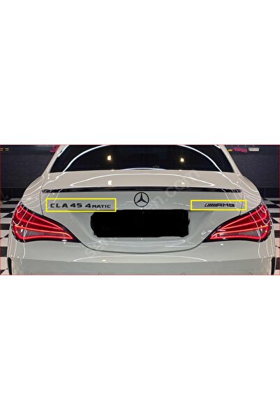 EDEXPORT Mercedes CLA 45 & 4Matic & AMG Piano Black Bagaj Yazısı Seti 3'lü Takım