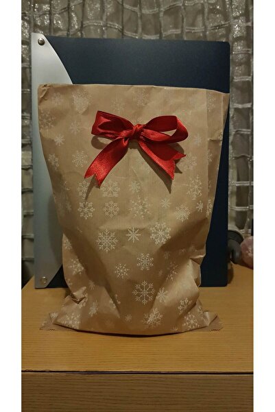 Dekals 50 قطعة 18x30 سنو منقوشة متوسطة الحجم هدية حزمة السنة الجديدة عيد الميلاد تحت عنوان كيس ورق تغليف الهدايا