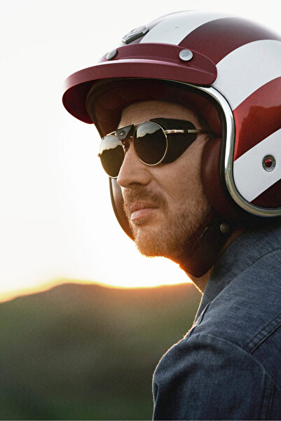 Persol Mor Optik Sertifikalı "vecihi" Yuvarlak Deri Kapama (ÇIKARILABİLİR) "premium Kalite" Polarize