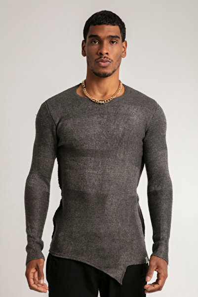 sifu tekstil Fashıon Tarz da Slim Fit Özel Boya Ve Eskitme Efektli Sıfır Yaka...