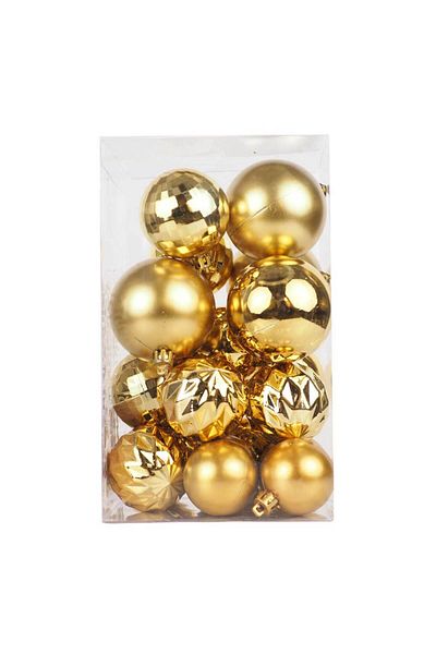 Astaş Christmas Ball 20 Pack Mixed Pack Gold