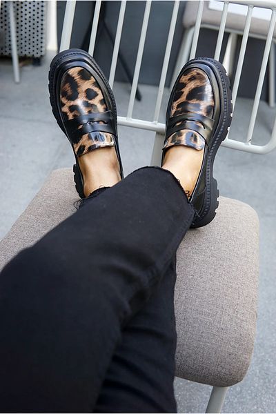 LAMİNTA Mocasin pentru femei Vargas Leopard