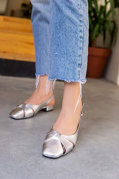 LAMİNTA Balerini casual pentru femei Goldie Silver Uni
