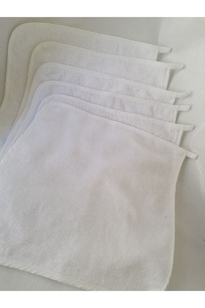MEŞELİ TEKSTİL 6 Pieces LUXURY 30x30 Towel Baby Mouth Wipes