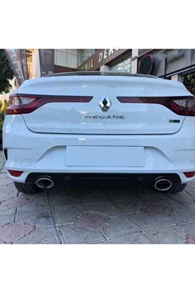 HYM TUNİNG Renault Megane 4 Difüzör Arka Tampon Eki, Parlak Siyah