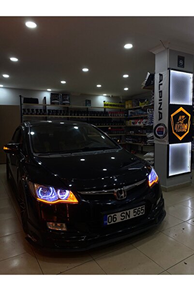 at aydın tuning HONDA FD6 UYUMLU - FAR İÇİ 4LÜ U TİP RGB ANGEL 16 RENKLİ