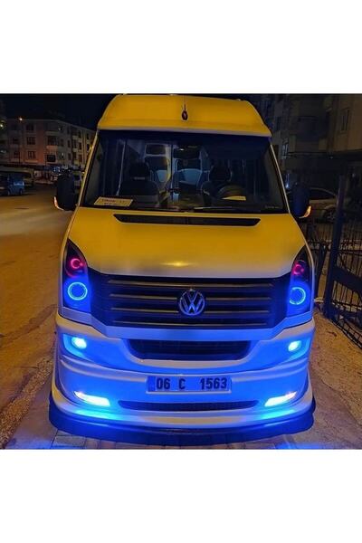 AYDIN TUNİNG Volkswagen Crafter Uyumlu (2007 - 2016) - Far Içi O Tip Rgb Angel 16 Renkli