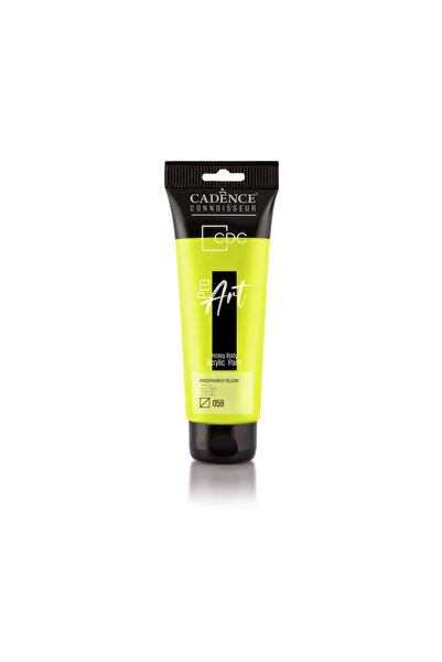 Cadence Proart Heavy Body Akrilik Boya 120ML PR-059 Fosforlu Sarı