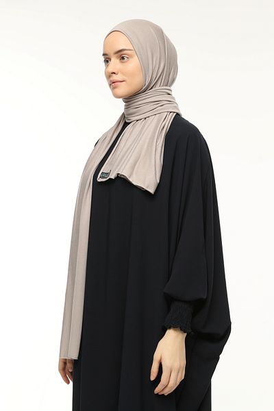 Altobeh Χτενισμένο σάλι Hijab Απλό ελαφρύ βιζόν