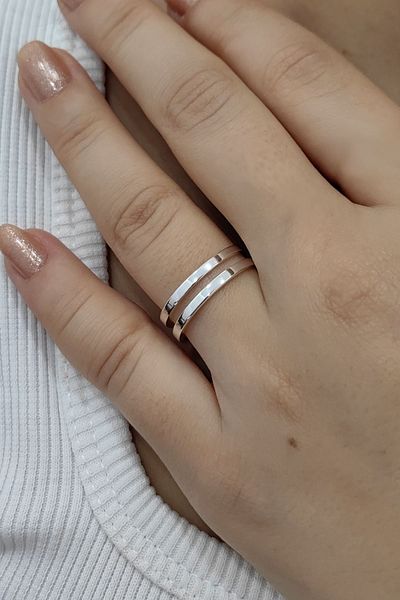 Chavin Gray 5 mm. Adjustable Steel Ring - eu29by