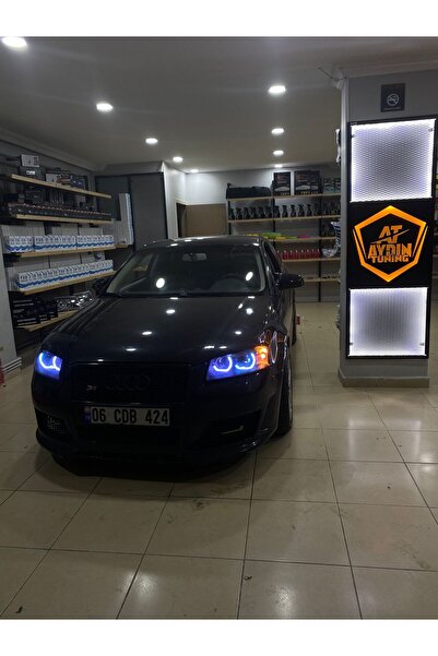 at aydın tuning AUDİ A3 UYUMLU FAR İÇİ 4 LÜ L TİP RGB ANGEL - 16 RENKLİ KUMAN...