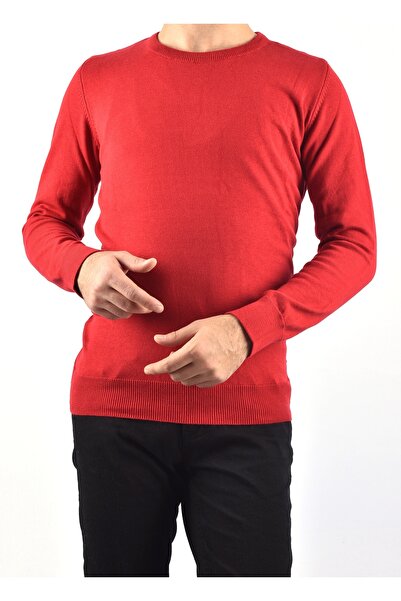 Raymons R22920 سترة تريكو برقبة دائرية / أحمر / L