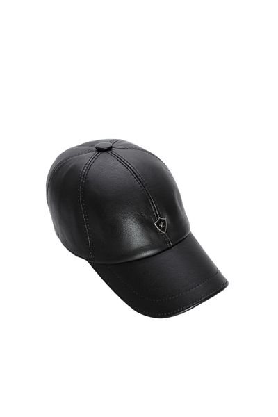 KEMAL TANCA Tamer Tanca Men's Genuine Leather Cap Hat 524 Emr Baseball Cap