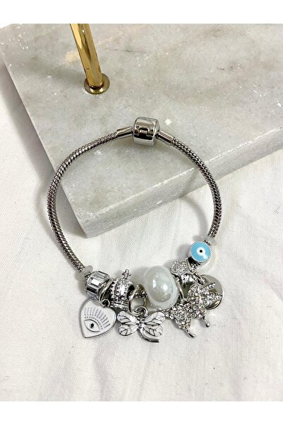 SINEAKSESUAR ÇELİK CHARM KELEBEKLİ BİLEKLİK