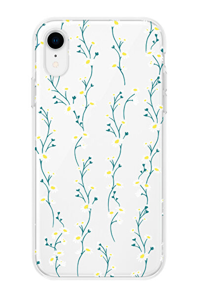 shoptocase iPhone Xr Transparent Flower - 3 Patterned Phone Case
