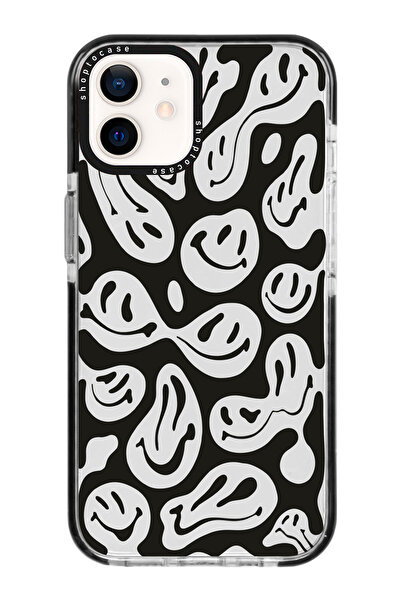 shoptocase Iphone 11 Uyumlu Siyah Impact Gülen Yüzler Telefon Kılıfı