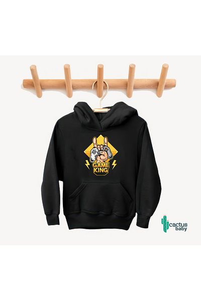CACTUS COLLECTION ДЕТСКИ СУИТШЪРТ С ДИЗАЙН НА ИГРА CACTUS BABY GAME KING KING PLAYER