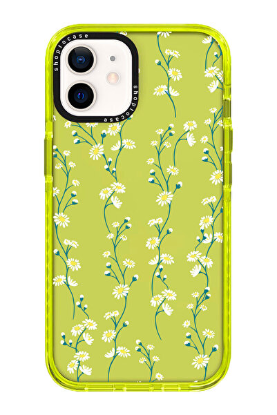 shoptocase Iphone 11 Uyumlu Sarı Impact Papatya Sarmaşığı Tasarımlı Telefon Kılıfı