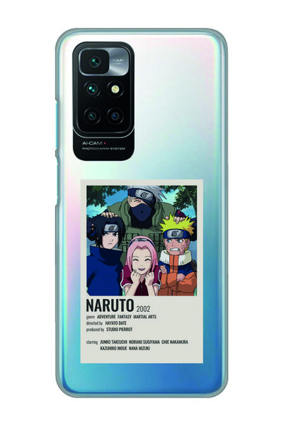 Magic Ring حافظة هاتف شفافة بنمط الرسوم المتحركة Naruto متوافقة مع Redmi 10 2022