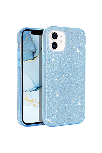 GRABONO Apple iPhone 12 Pro Max Kılıf Parlak Simli Muhteşem Görünüm, Sert ve ...