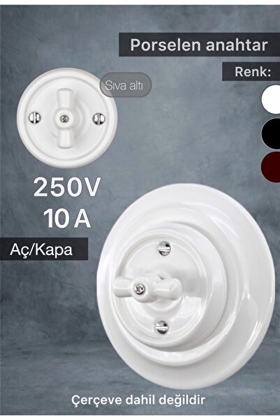 Nexo Retro Anahtar Sıva Altı Beyaz Aç/kapa