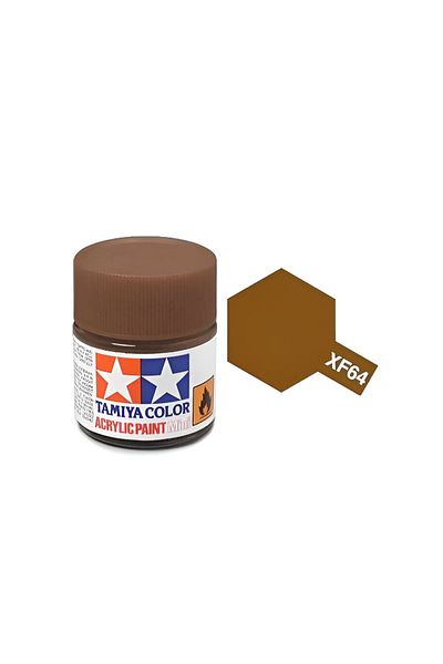 TAMIYA Xf-64 Red Brown Matte Acrylic Paint (10 Ml. ), Hobby Painting Material