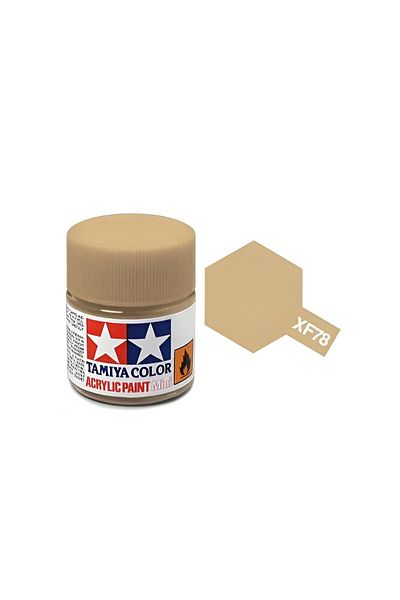 TAMIYA Xf-78 Wooden Deck Tan Matte Acrylic Paint (10 Ml. ), Hobby Painting Material