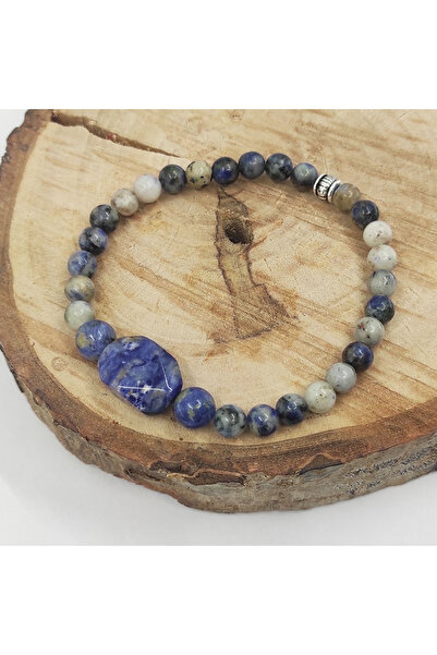 ByKolyeucum سوار الكبار من حجر الصوداليت الطبيعي