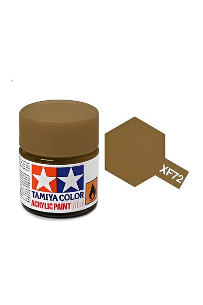 TAMIYA Xf-72 Brown/Jgsdf Matte Acrylic Paint (10 Ml. ), Hobby Painting Material