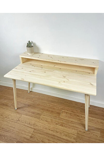 Alp E Ticaret Çalışma Masası %100 Ahşap Masif Ham