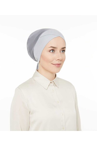 Melodi Scarf Fileli Dikişsiz Çapraz Climafit Bone Açık Gri