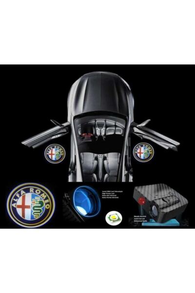 Sistem Led Market Alfa Romeo Araçlar Için Pilli Yapıştırmalı Kapı Altı Led Logo