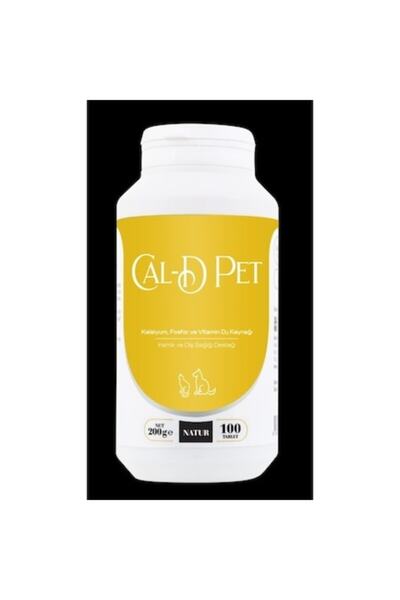 Natür Cal-d Pet Kediler ve Köpekler Için Kalsiyum Fosfor Devit 100 Tablet