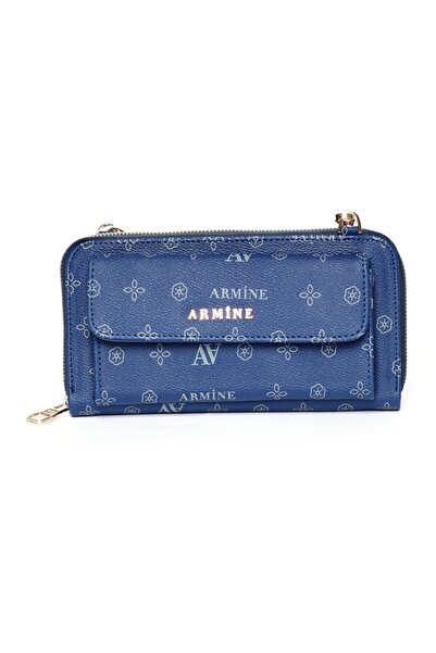 Armine 268 Navy Blue Printed Bag