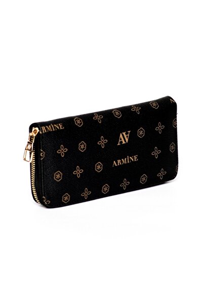 Armine C05 Armine Siyah Baskılı Cüzdan